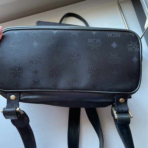 MCM Black Canvas Backpack ✨ - Picture 6 of 10